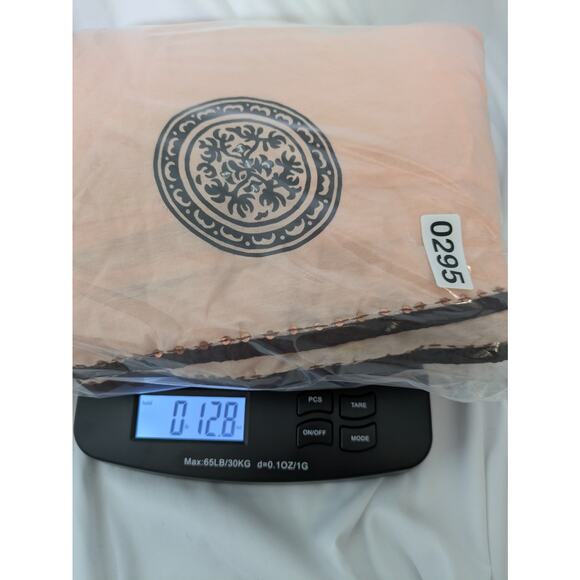 Elegant Peach Embroidered Skirt - Picture 11 of 11